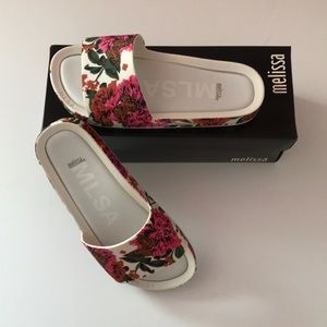 Melissa Beach Slide III WHITE/PINK Size 6